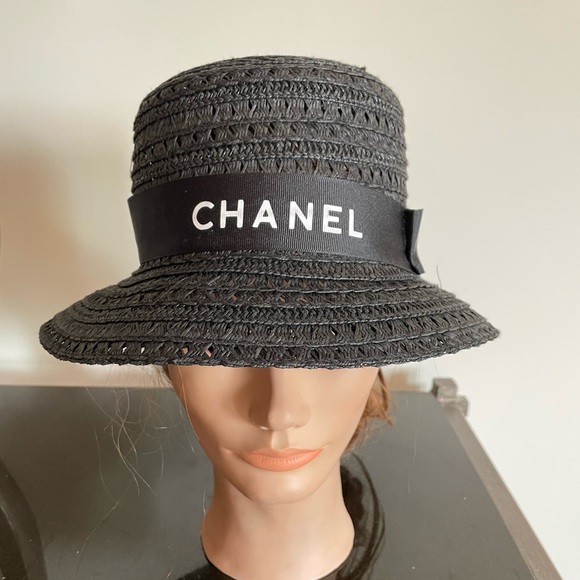 Dupe Accessories Coco Inspired Black Straw Bucket Hat Poshmark